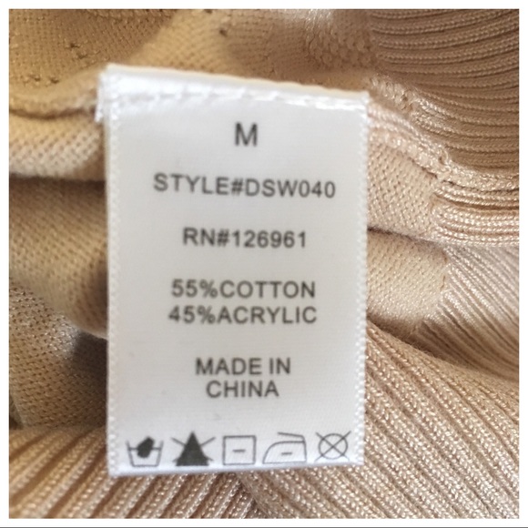 ‼️SOLD‼️ Tan Knit Crop Top - Picture 4 of 6